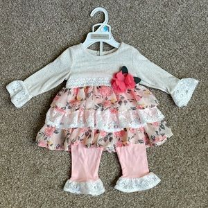 Baby girl dress w leggings